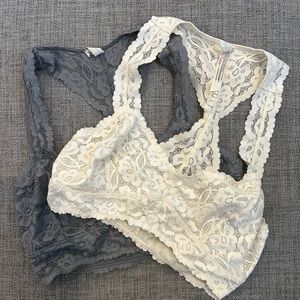 Galloon Lace Racerback Bralette Bundle